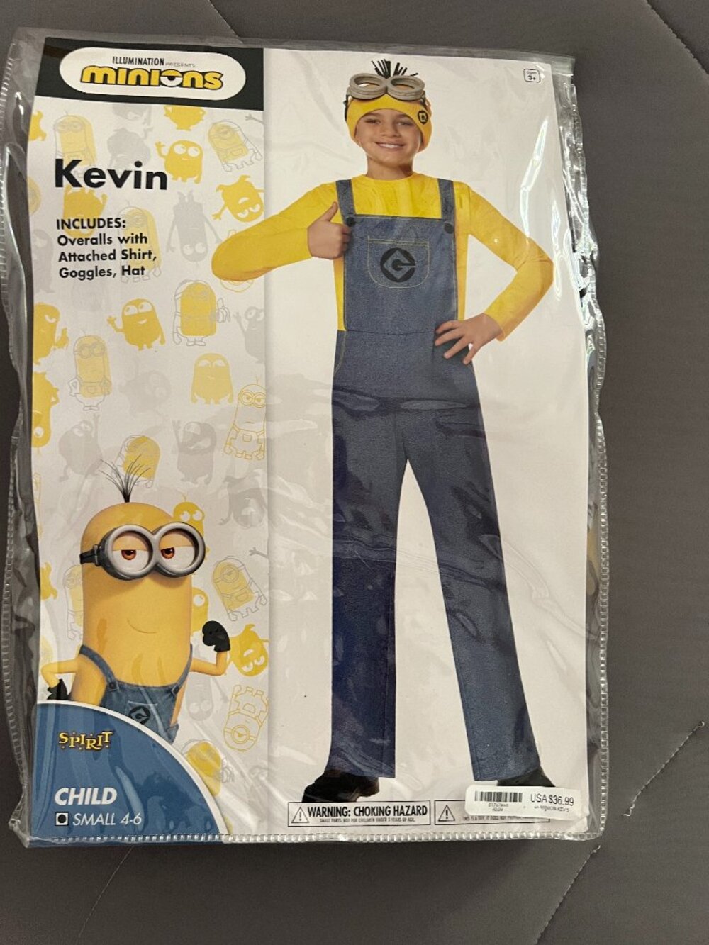 Kids Kevin Costume - Minions Small 4-6